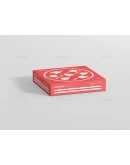 Pizza Box Mockup - Double Pack Supermarket Edition