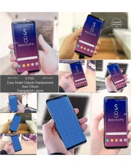 S8 Galaxy Modern Android Mockups-Apps Ui Showcase
