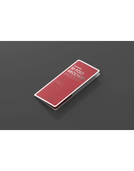 DL Bi-Fold Brochure Mock-Up - Round Corner DL Bi-Fold Brochure Mock-Up - Round Corner