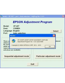 XP103, XP203, XP207, XP303, XP306, XP406 Adj Prog