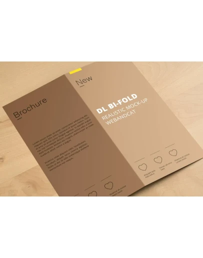 DL BI-FOLD BROCHURE MOCKUP