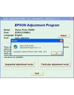 Epson R2880 Adjustment Program