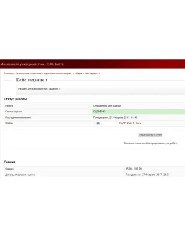 Региональное управление Кейс-задание 1. МИЭМП Витте