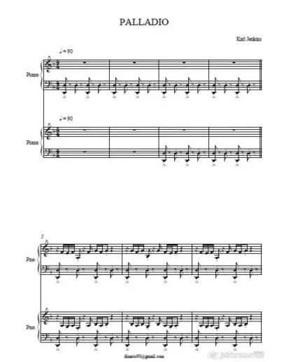 Palladio - Karl Jenkins - Piano-cover