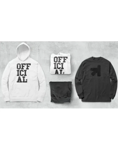 Zip Up Hoodie Tee Collection Mockup
