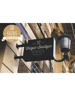 50 SIGNS MOCKUPS