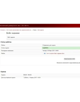 Учет и анализ Кейс-задание Витте МИЭМП Вариант 1