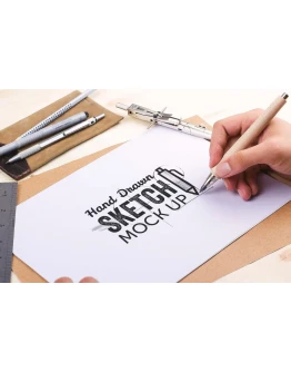 Hand Drawn Sketch Mockup Pack