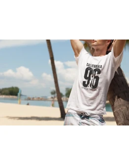 Crew Neck T-shirt Mock-up Male Version