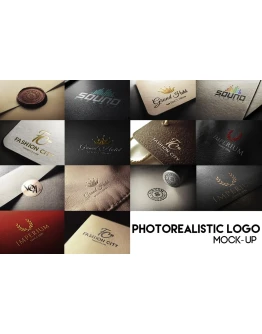 Photorealistic Logo Mock-Up Photorealistic Logo Mock-Up