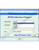 Epson XP530, XP630, XP635, XP830 Adjustment Program