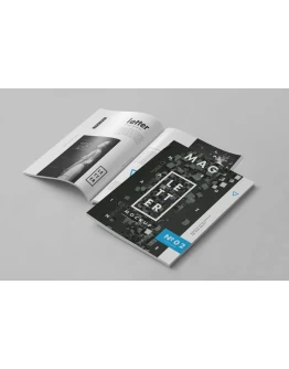 Horizontal US Letter Magazine Mock up 2