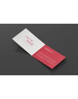 Invitation Card Mock-Up Invitation Card Mock-Up