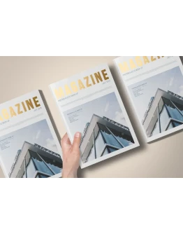 A4 Foil Stamping Magazine Mock-Up