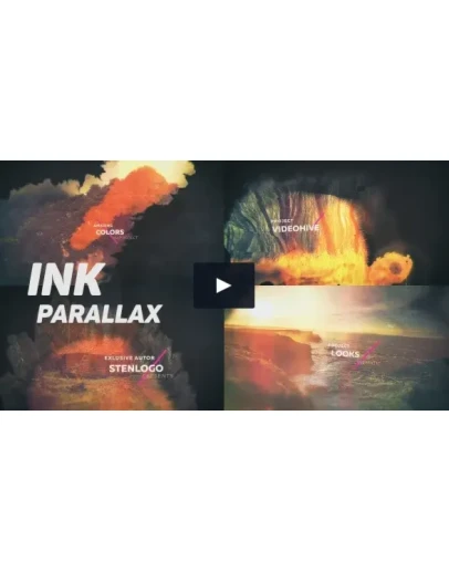 After Effects Template Ink Parallax Slideshow