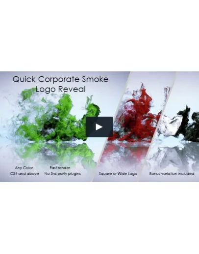 Quick Corporate Smoke Logo Reveal