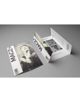 A4/ A5 Single Gate Fold Brochure Mockups