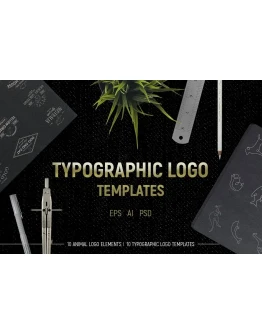 Typographic logo templates