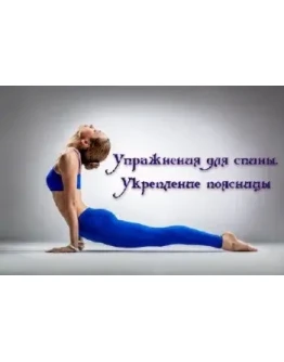 Видеофильм Укрепляем мышцы спины Видеофильм Укрепляем мышцы спины