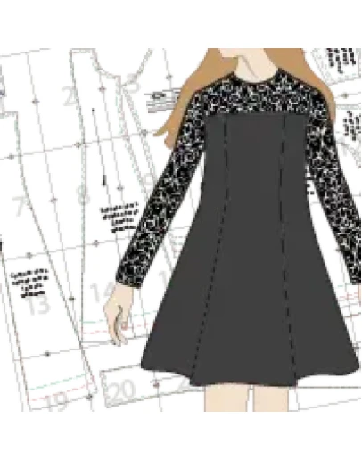 Выкройка платья для девочек подросткового возраста