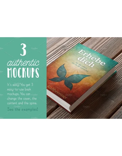 Authentic Book Mockups Vol. 01