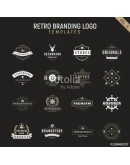 Retro vintage logo branding