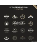 Retro vintage logo branding