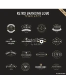 Retro vintage logo branding