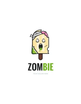 Zombie Popsicle Logo Template