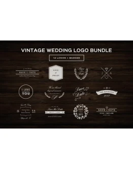 Vintage Wedding Logos