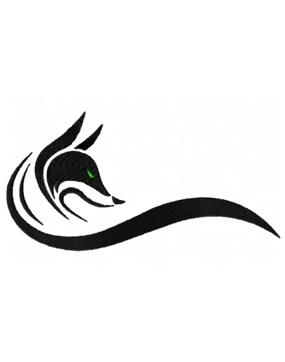 Дизайн для вышивальной машинки Лиса.Одноцветный 183х93