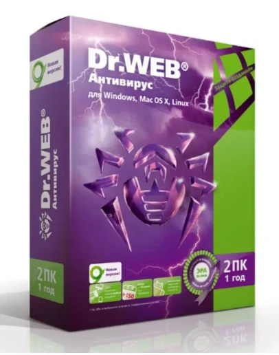 Антивирус Dr.Web Pro. 90 дней / 1 ПК (2 в 1)