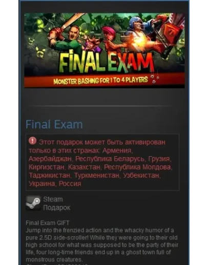 FINAL EXAM (Steam Gift RU/CIS)