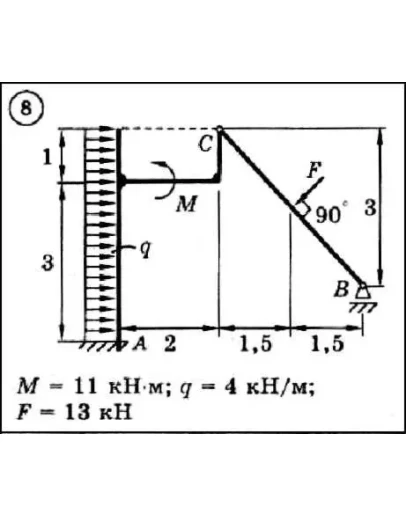 Диевский В.А. - Решение задачи Д4 вариант 8 задание 1