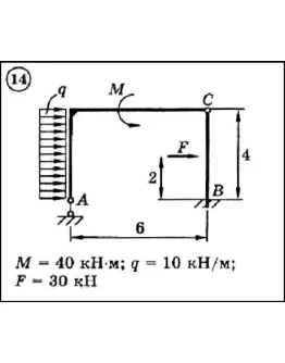 Диевский В.А. - Решение задачи Д4 вариант 14 задание 1