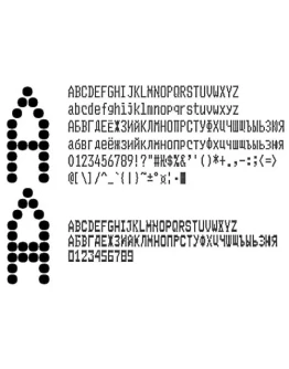 Шрифт ККМ матричного принтера EPSON TM-U950 вер.2(ttf)