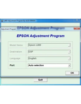 Adjustment program Epson L1800 (ESP)