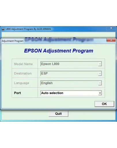 Adjustment program Epson L1800 (ESP)