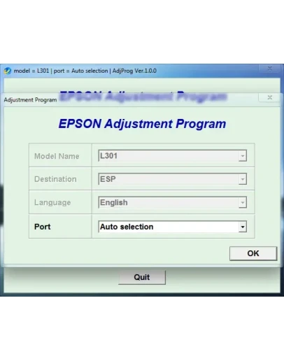 Adjustment program Epson L301 (ESP)