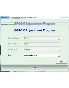 Adjustment program Epson L310 (ESP)