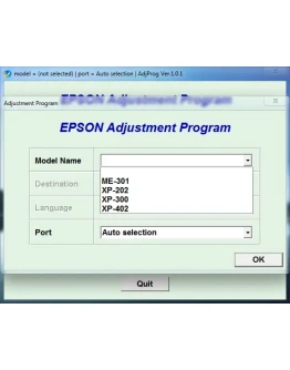 Adjustment program Epson ME301 XP202 XP300 XP402 (ESP)