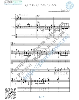 Quizas, Quizas, Quizas (Вокал Гитара Ноты Табы)