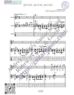 Quizas, Quizas, Quizas (Вокал Гитара Ноты Табы)