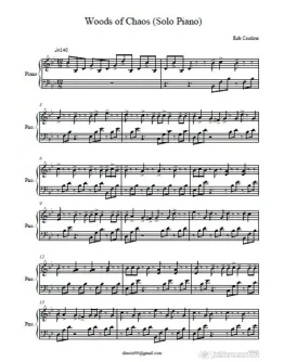 Rob Costlow - True Gemini notes for piano