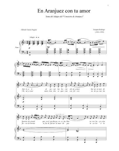 En Aranjuez con tu amor