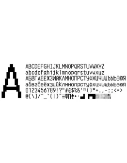 Шрифт платежного терминала СВЯЗНОЙ (VKP-80 в.1) (otf)