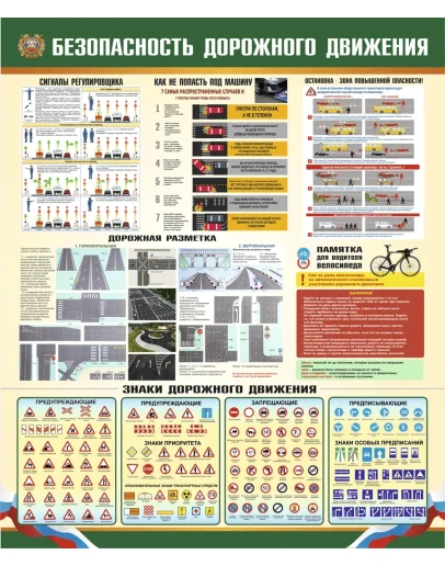 Плакат Безопасность дорожного движения