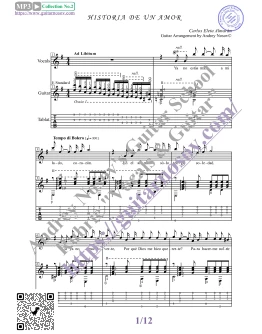 Historia De Un Amor (Вокал Гитара Ноты Табы)