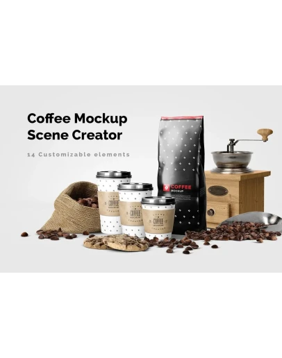 Coffee Mockup Scene Creator