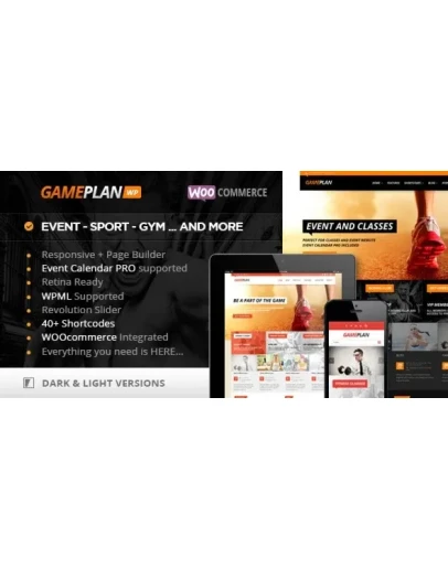 Gameplan v1.5.14 - спортивный шаблон для WordPress